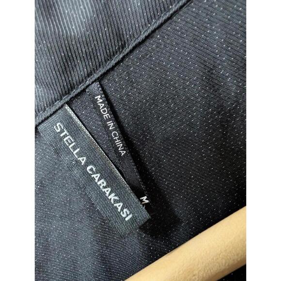Stella Carakasi Black Cotton Jacket Coat Lagenlook Classic Size Medium - Picture 3 of 6